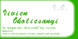 vivien okolicsanyi business card